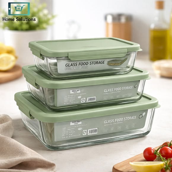 Piece Glass Food Storage Container Set with Airtight Lids