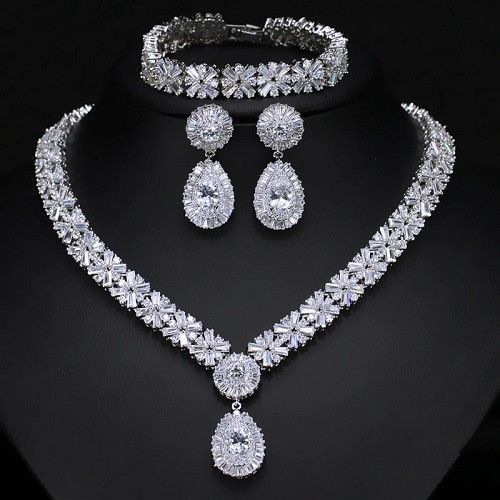 Luxury Crystal Bridal Jewelry Set
