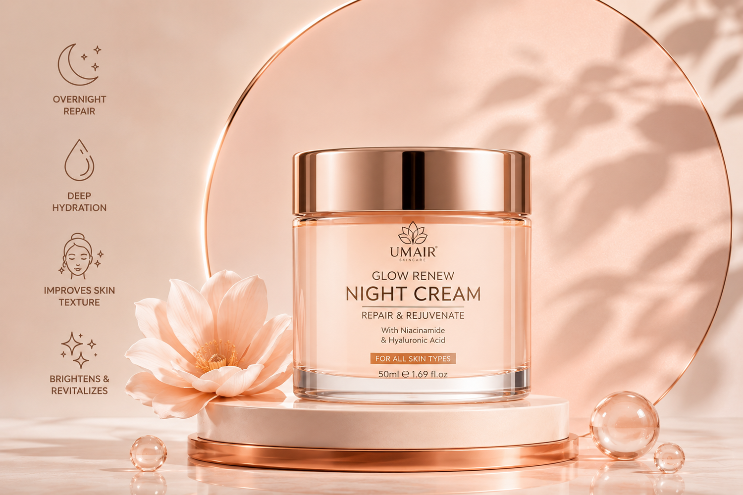 Skincare Glow Renew Night Cream