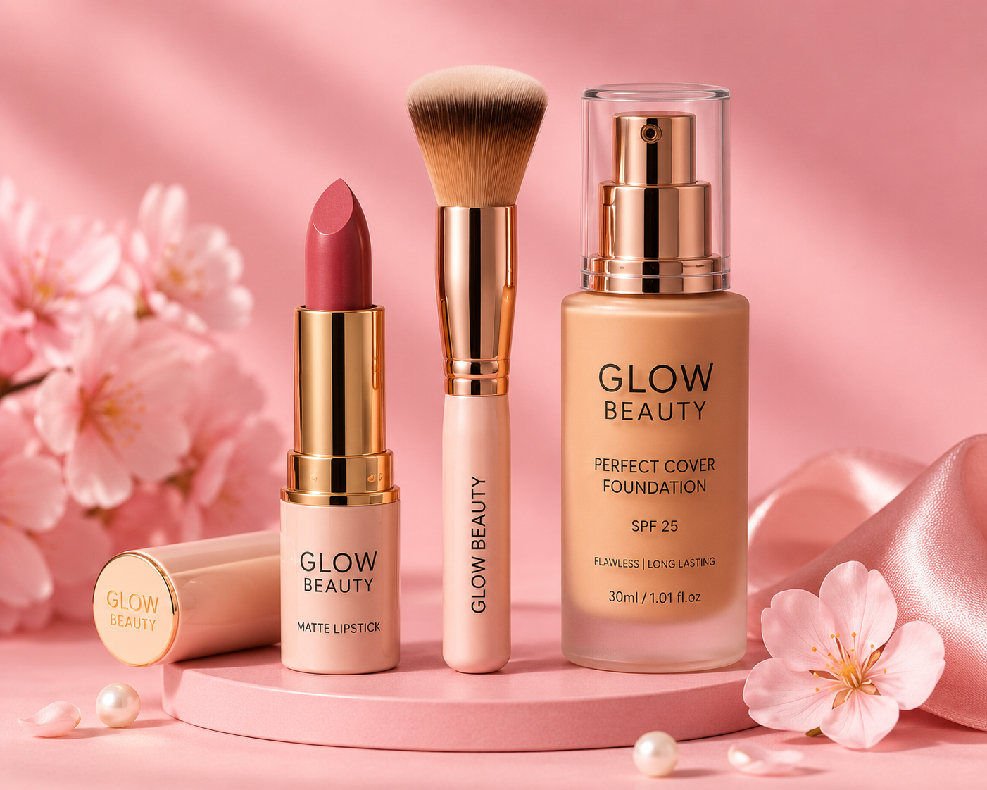 Glow beauty makeup Essentials
