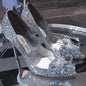 Diamond Glitter Bow party Heels
