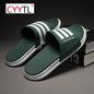 Fashion Stripe Slide Slippers for Men – Comfortable Everyday Wear