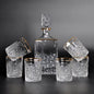Crystal Whiskey Decanter Set with 6 Glasses